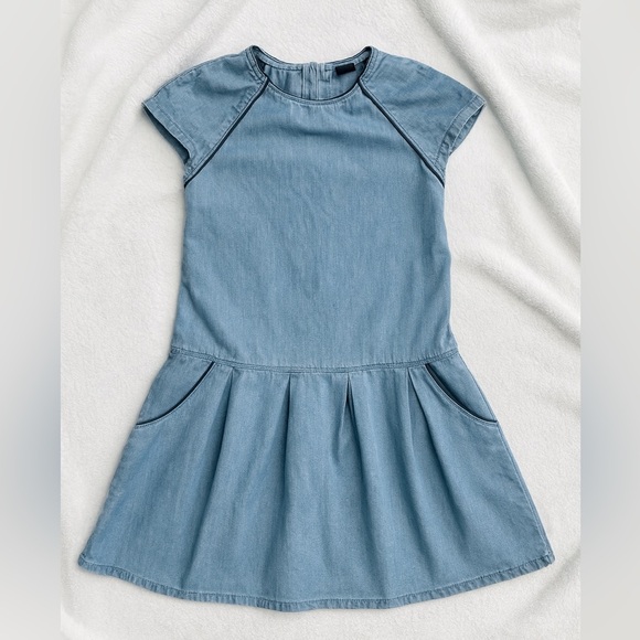 Gap kids size youth medium denim dress - Picture 1 of 6